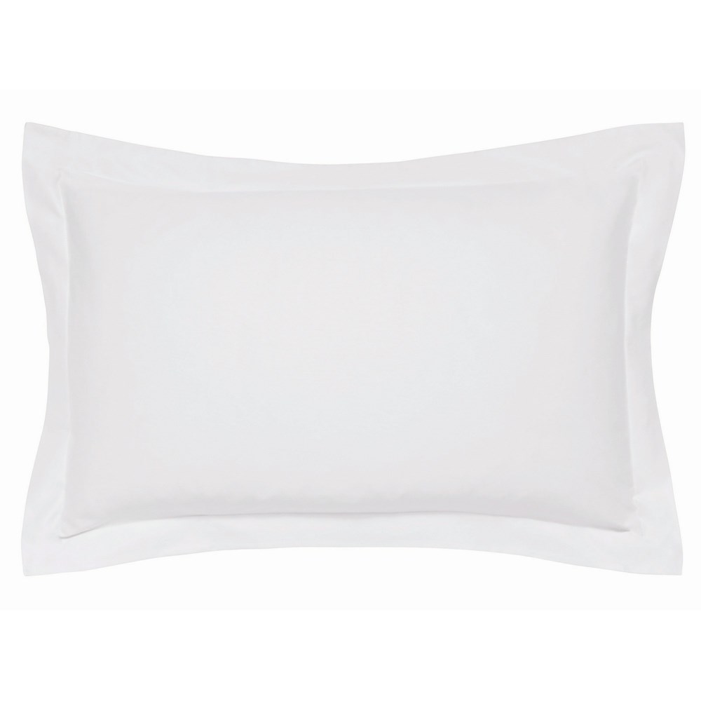 Plain Oxford Pillowcase By Bedeck of Belfast in Silver Grey